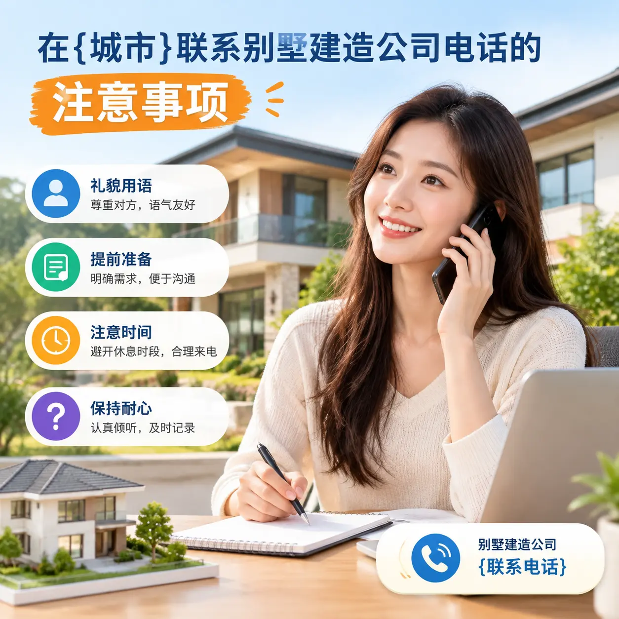 在贵定联系别墅建造公司电话的注意事项