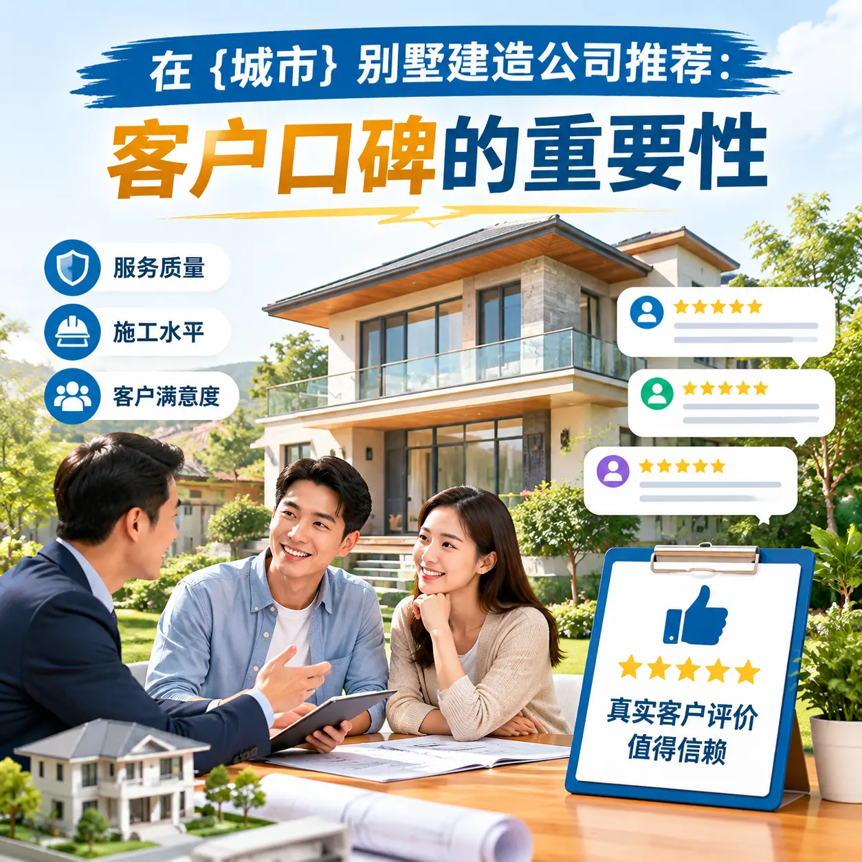 在 贵定 别墅建造公司推荐：客户口碑的重要性