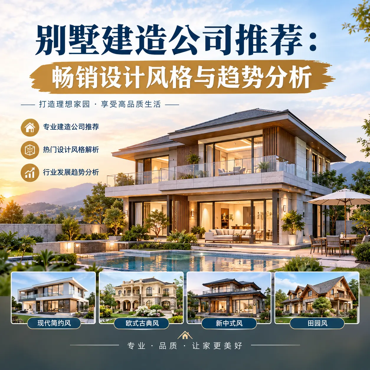 别墅建造公司推荐： 贵定 畅销设计风格与趋势分析