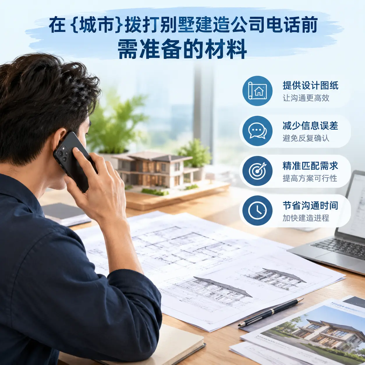在贵定拨打别墅建造公司电话前需准备的材料