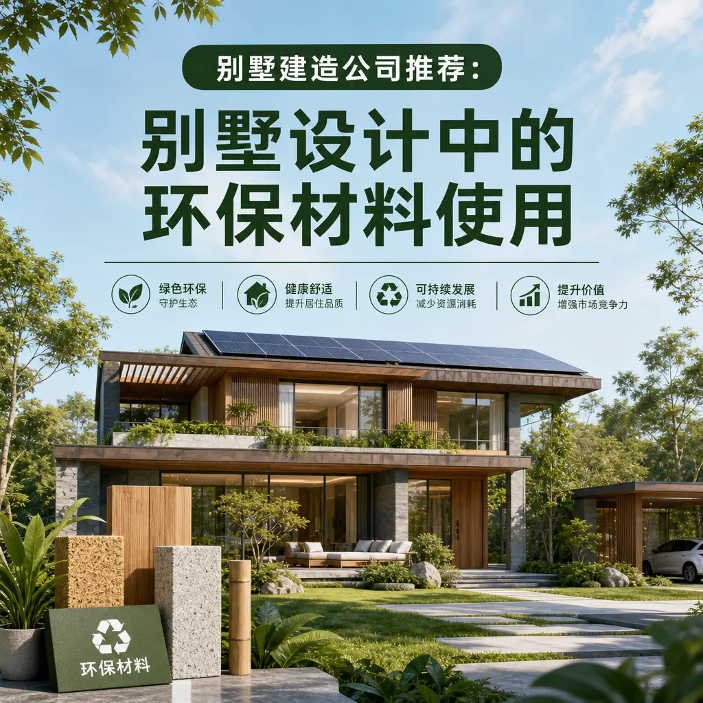 别墅建造公司推荐: 贵定 别墅设计中的环保材料使用